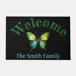 Personalised doormat butterfly