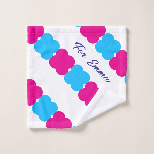 Personalised Dopamine Colours Custom Name For Her Wash Cloth (Wash Cloth)