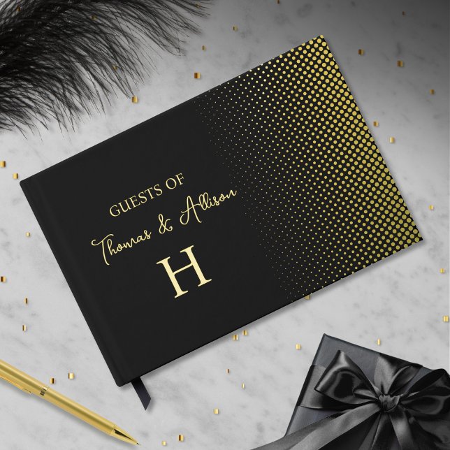Personalised Dot Gradient Foil Guest book (Creator Uploaded)