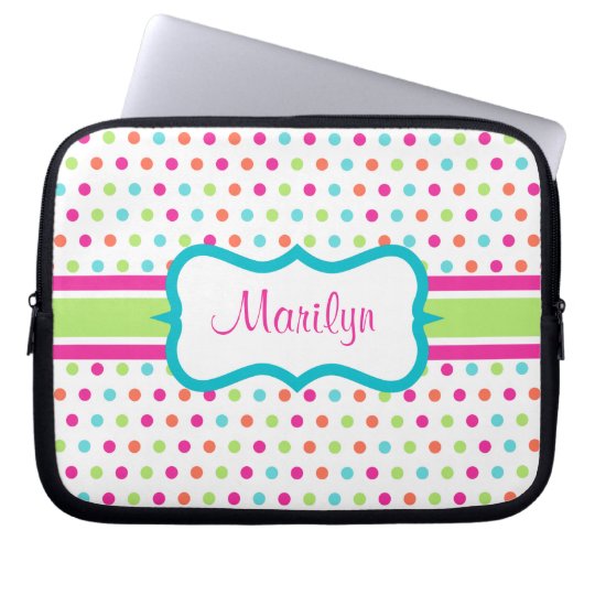 Personalised Dot Laptop Case