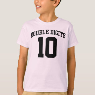 Personalised Double Digits #10 BIRTHDAY Tee