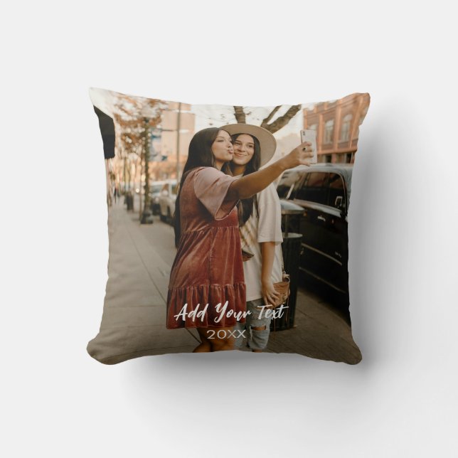 Personalised Double-Sided Two Photos Cushion (Front)