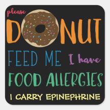 Personalised Doughnut Feed Me Kids Food Allergies