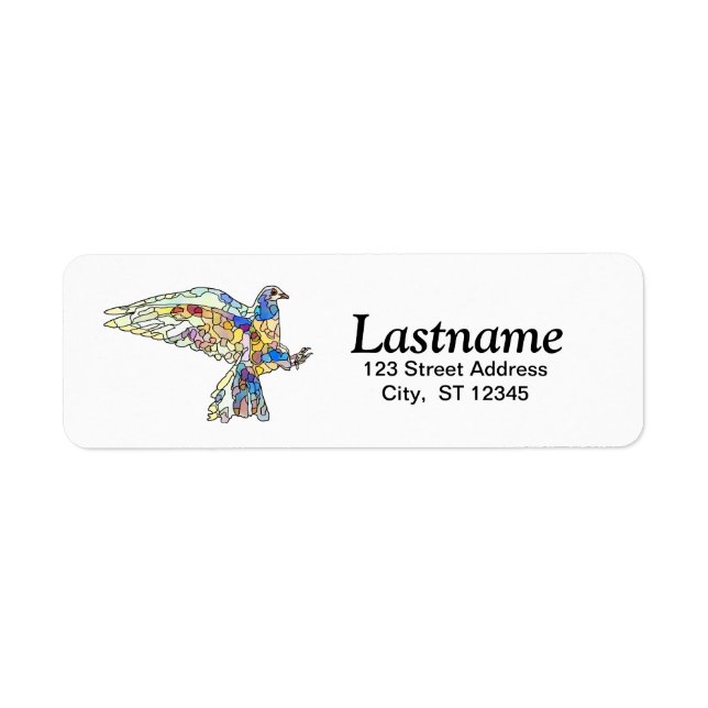 Personalised Dove Return Address Labels (Front)