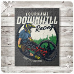 Personalised Downhill Racing Mountain Bike Trail  Jigsaw Puzzle<br><div class="desc">Personalised Mountain Bike Downhill Racing,  rugged trail riding design. Customise with your Name or Custom Text!</div>
