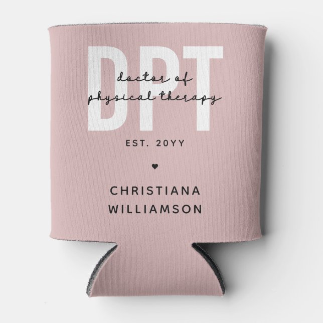 Personalised DPT Doctor of Physical Therapy Can Cooler (Front)