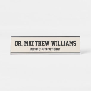 Personalised DPT Doctor of Physical Therapy Gift Desk Name Plate