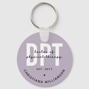 Personalised DPT Doctor of Physical Therapy Key Ring