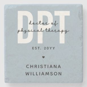 Personalised DPT Doctor of Physical Therapy Stone Coaster