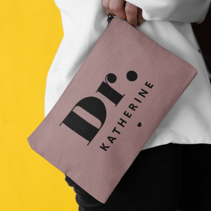 Personalised Dr Bold Typography Doctor Graduation Accessory Pouch