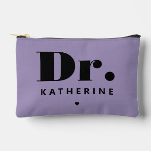 Personalised Dr Bold Typography Doctor Graduation Accessory Pouch