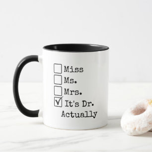 Personalised DR Graduation Mug, New Doctor Gift Mug