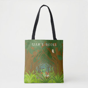 Personalised Dragon and Friend  Tote Bag
