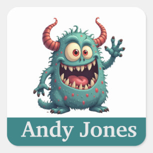 Personalised dragon stickers colourful