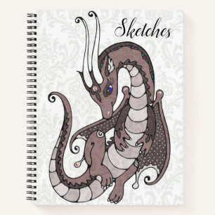 Personalised Dragon Woman Notebook