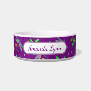 Personalised Dragonflies and Dandelions  Bowl