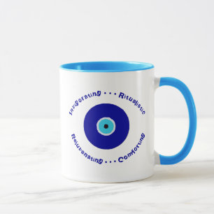 Personalised Dream Blue Evil Eye Amulet Mug