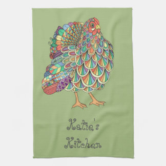 Personalised Dream Chicken Kitchen Towel