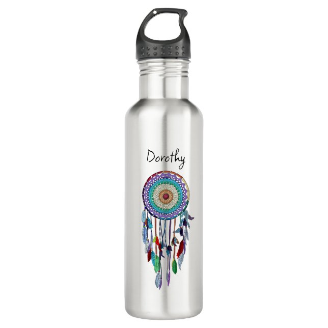 Personalised Dreamcatcher  710 Ml Water Bottle (Front)