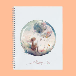 Personalised Dreamy Pastel World Notebook