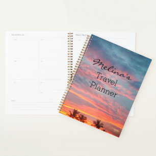 Personalised Dreamy Tropical Sunset Planner