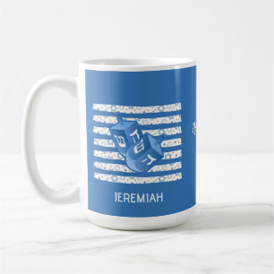 Personalised Dreidel Family Hanukkah Coffee Mug