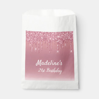 Personalised Dripping Glitter Favour Bag