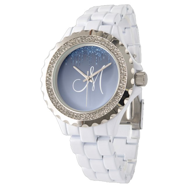 Personalised Dripping Glitter Watch (Angled)