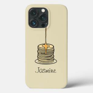 Personalised Dripping Syrup Pancakes iPhone 13 Pro Case