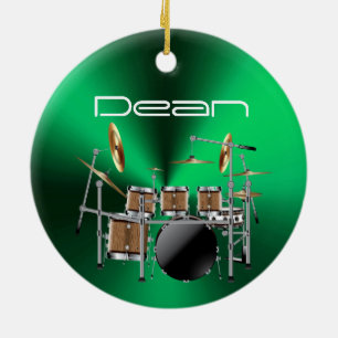 Personalised Drummer Musical Christmas Ornament
