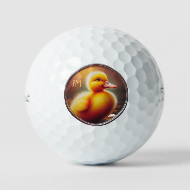 Personalised Duck Titleist Pro V1 Golf Balls (Front)