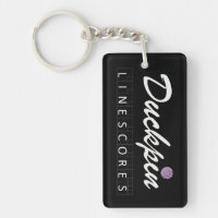 Personalised Duckpin Line Scores Keychain -2 Sides