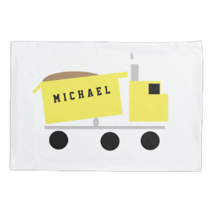 Personalised Dump Truck Pillowcase