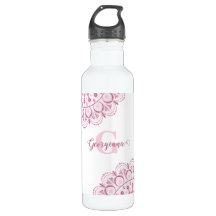 Personalised Dusky Rose Confetti Lace Dot Mandala
