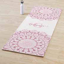 Personalised Dusky Rose Confetti Lace Dot Mandala