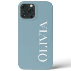 Personalised Dusty Blue Modern Typography