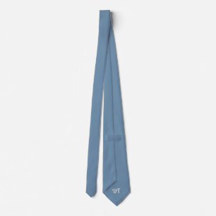 Personalised Dusty Blue Wedding Groom Tie