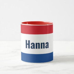 Personalised Dutch Flag Combo Mug