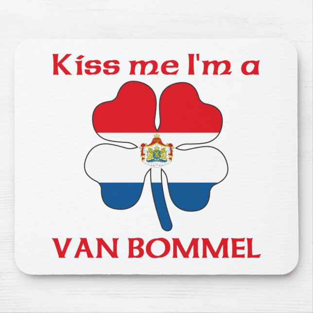 Personalised Dutch Kiss Me I'm Van Bommel Mouse Pad (Front)