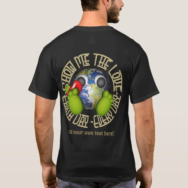 Personalised Earth Day T-Shirt (Back)