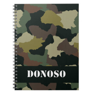 Personalised Earth Tone Camo Journal