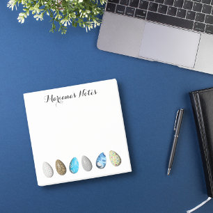 personalised easter 3d colourful eggs elegant post-it notes