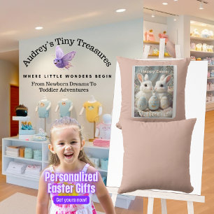 Personalised Easter Baby Pillow