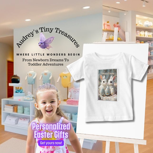 Personalised Easter Baby T-Shirt (Creator Uploaded)