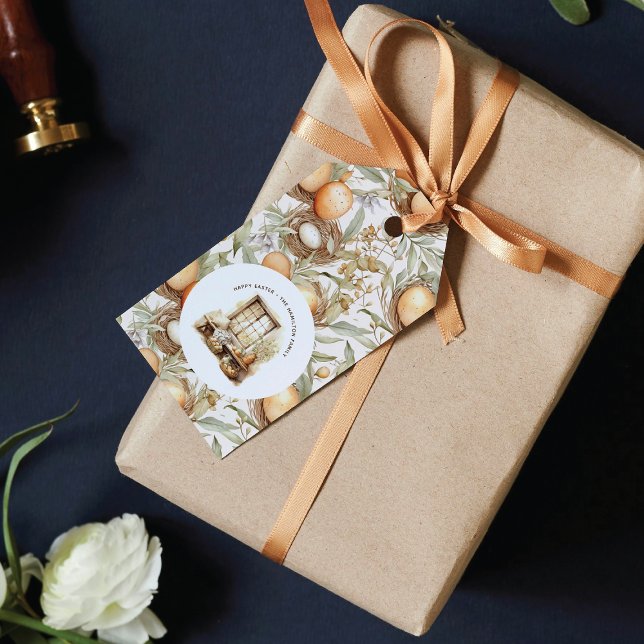 Personalised Easter Beige Gift Tags (Creator Uploaded)