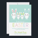 Personalised Easter Bunnies Greeting Card<br><div class="desc">Send out your Easter wishes in a fun and colourful way with this charming Easter Bunnies greeting card from Berry Berry Sweet. Matching Easter invitation available:</div>