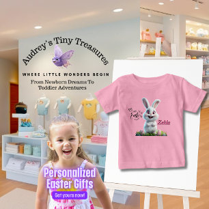 Personalised Easter Bunny Baby T-Shirt