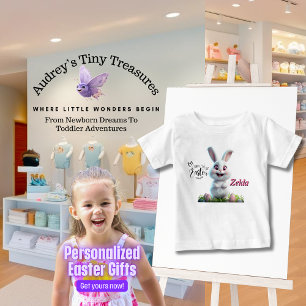 Personalised Easter Bunny Baby T-Shirt