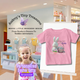 Personalised Easter Bunny Baby T-Shirt