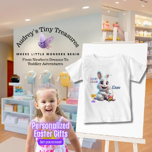Personalised Easter Bunny Baby T-Shirt